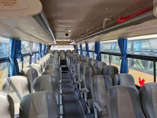 Пробег 90000km автобуса 2012 двигателя Yuchai тренера ZK6120 53 Seater